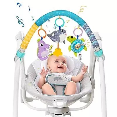 Pram Toys For Babies Clip On Activity Pram Arch Pushchair Boys Girls Gift Whale • £21.24