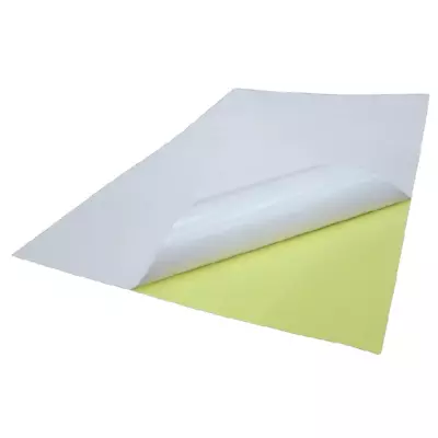 Goldentrading 100 X A4 White Glossy Self Adhesive Sticker Paper Full Sheet Label • $19.53