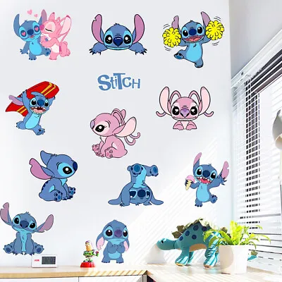 Disney STITCH Kids Boys Girls Nursery Wall Stickers Bedroom Decal Art Vinyl • £7.19