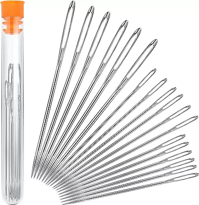 Large-Eye Needles Steel Yarn Knitting Needles Sewing Needles Darning Needle 9 P • $8.95