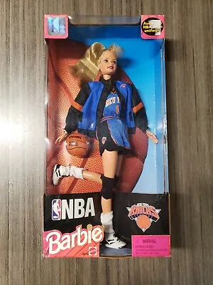 Vintage Barbie NBA New York Nicks Basketball Collectible 1998 Mattel 20714 • $168.59