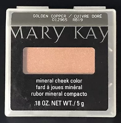 New In Package Mary Kay Mineral Cheek Color Blush Golden Copper Full Size • $12.95