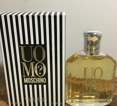 *2018 - Uomo Moschino By Moschino 4.2 Oz /125ml EDT Spray Men Cologne NEW In Box • $35.95