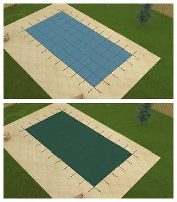 GLI Value X Solid Rectangular Swimming Pool Winter Safety Cover W/ Drain • $699.99