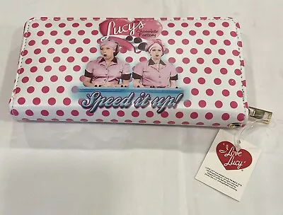 I Love Lucy Lucille Ball Chocolate Wallet - Wristlet Mid-South Products NWT • $26.99