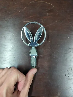 Rare Volkswagen Rabbit Ears Hood Ornament. Emblem Badge Chrome • $75