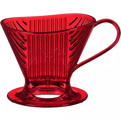 Melitta Signature Series 1 Cup Pour-Over Coffee Brewer Tritan Red  • $37.46