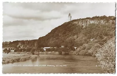 Wallace Monument And River Forth Stirling  (Posted 1962) • £2.50