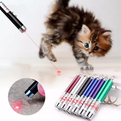 Pet Cat Dog Fun Laser Pointer Lazer Light Pointer LED Training Torch Pen For Fun • $7.51