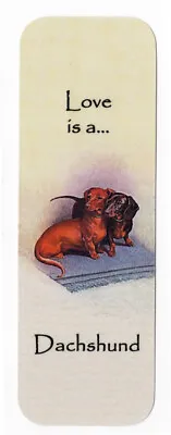 Dachshund Beautiful Dog Bookmark Same Image Both Sides Great Gift • £2.50