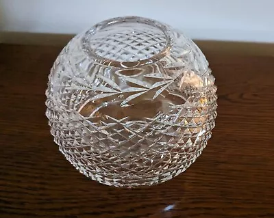 Vintage Crystal Rose Bowl • $29