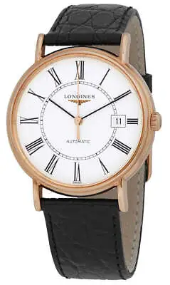 Longines Presence Automatic Rose Gold PVD Leather Date Mens Watch L4.921.1.11.2 • £984.73