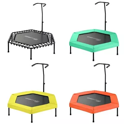 £69.99 • Buy 50  127cm Mini Fitness Rebounder Hexagonal Trampoline - Gym Workout Weight Loss