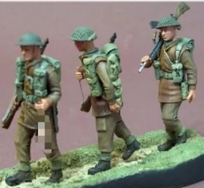 UK Shipping 1:35 Scale Unpainted Resin Figure British Infantry Soldiers WW2 #9 • £7.95