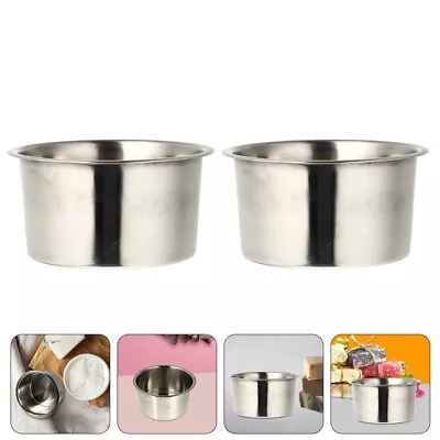  FRCOLOR 2Pcs Stainless Steel Wax Melting Pot Set For DIY Candle And Soap-OW • £12.15