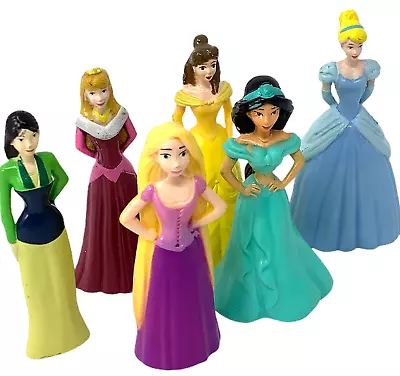 PRINCESS CAKE TOPPERS Belle Mulan Rapunzel Cinderella Tangled Jasmine Ariel • $8.75