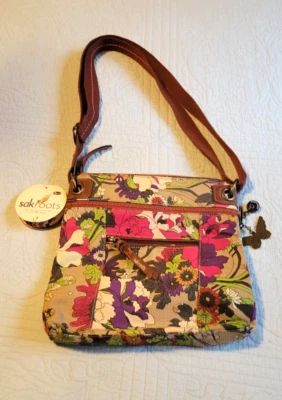 Sakroots By The Sak Artist Circle NEW Shoulder Purse 106081 FLOWER POWER $58 • $28.98