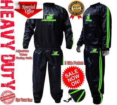 $29.94 • Buy Sauna Sweat TRACK Suit For WEIGHT LOSS Men Women Body SHAPER Workout Fitness