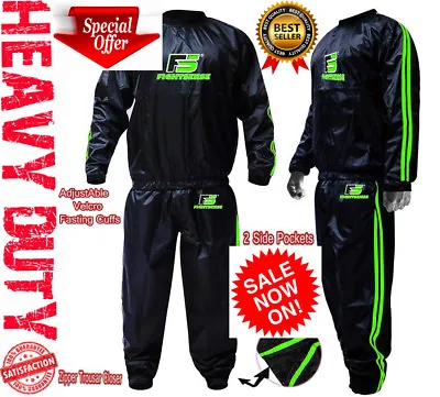 $34.85 • Buy Sauna Sweat TRACK Suit For WEIGHT LOSS Men Women MMA BOXING Body SHAPER Workout