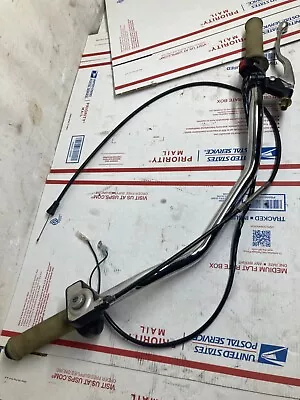 $100 • Buy Yamaha Sr500 Handlebars Bars Grips Throttle Magura Cable Ahrma