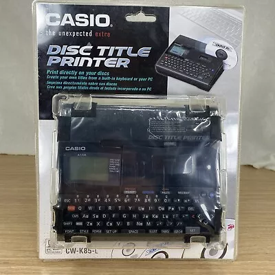 Casio CW-K85-L  Disc Title Printer Compact Disc CD DVD Printer NIB *Read Desc* • $89.99