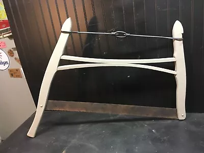 VINTAGE ANTIQUE CROSS CUT WOOD BUCK / BOW SAW  30in  • $77.39