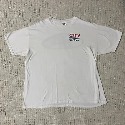 7-Eleven Cafe Cooler VINTAGE 1998 Promo Double-Sided T-Shirt XL Advertisement • $55.99