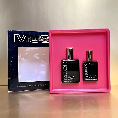 MONSIEUR MUSK For Men 2pc Set 2oz Cologne Splash + 1oz After Shave Lotion • $51.95