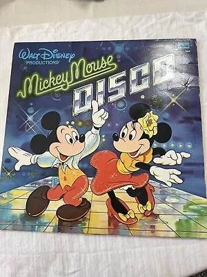 1979 Walt Disney Mickey Mouse Disco Disneyland 2504 Vinyl LP Record • $15