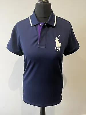 Ralph Lauren Women’s Wimbledon Tennis 2017 Official Polo Shirt Blue Size S NWT • £29.99