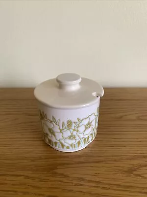 Hornsea Pottery White Fleur Lidded Sugar Bowl / Preserve Pot Very Good Condition • £4.25