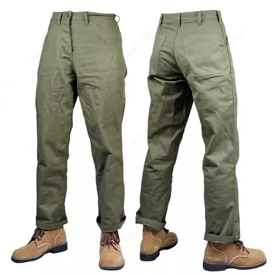 WWII WW2 WWII US GREEN USMC HBT Army Field Pants Trousers Size 38 • $36.07