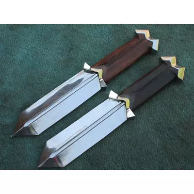 Lot Of 2 Custom Handmade D2 Steel Viking Dagger Knife Set With Sheath #knives • $179.99