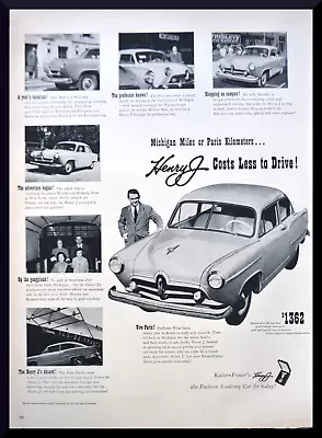 1951 Kaiser & Frazer's PRINT AD Henry J. Deluxe Vintage Decor • $9.95