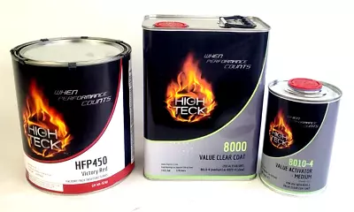 Victory Red Basecoat Paint Gallon & Clearcoat GM WA9260 HIGH TECK HFP450/8000 • $189.98