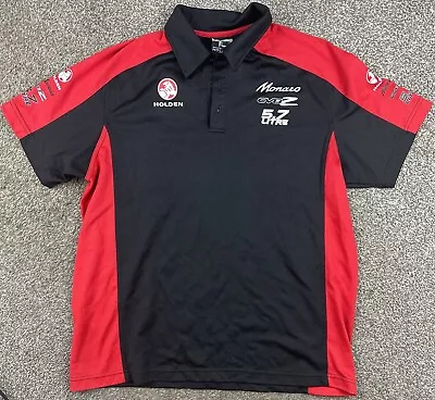 Holden Shirt Mens Size M Red Black Polo Monaro Cars Motorsport 5.7 Button • $28
