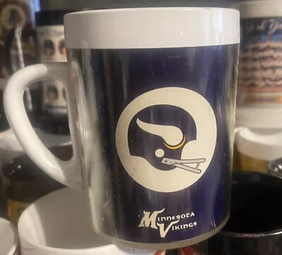Vintage 1970S Minnesota Vikings Thermo Serv Coffee Cup • $22