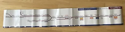 Metropolitan Line London Underground Tube Map With Unused Sticky Backing Intact • £15