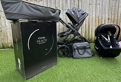 Icandy Peach 6 Phantom Grey Travel System • £450