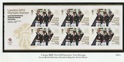 GB 2012 Olympic Gold Medal Team Dressage Sheetlet SG 3361a MNH • £5.99