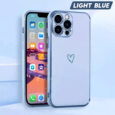 $8.95 • Buy Girly Heart Shockproof Case For IPhone 15 14 13 12 11 8 Pro Max XR XS MAX Mini