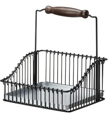 NEW FINTORP Steel Wire Basket Wall-Mounted Dish Drainer Length 7.75 X Height 9  • £24.10