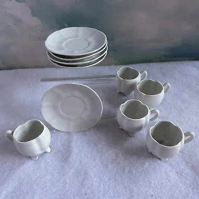 An Elegant Bone China Miniature Tea Set. 4 Cups And Saucers - Made In Germany • $12.95