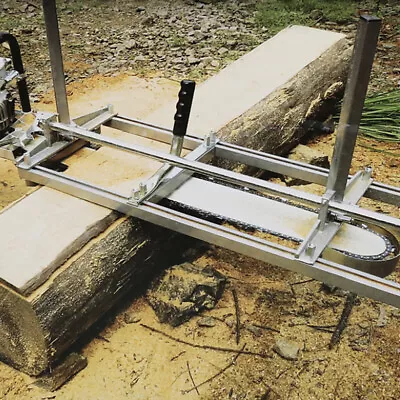 JY Aluminum Steel Plate Portable Chainsaw Mill Lumber Cutting Tool For 14in-24in • £17.26