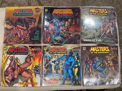 Vintage Lot Of 6 MOTU Masters Of The Universe Golden Books He-Man Skeletor • $39.99