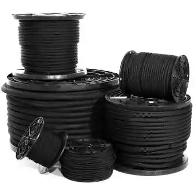 Black Diamond Weave Shock Cord - 1/2 And 3/4-inch Diameters - Various Lengths • $11.69