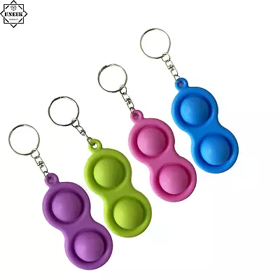 £3.46 • Buy MINI FIDGET TOY BUBBLE PUSH POPPER Sensory Stress Relief Keychain Kids Adult UK