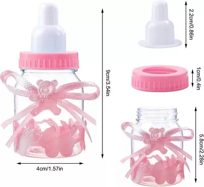 12Pc Fillable Sweet Candy Boxes Bottles Baby Shower Table Baptism Party Decor • $8