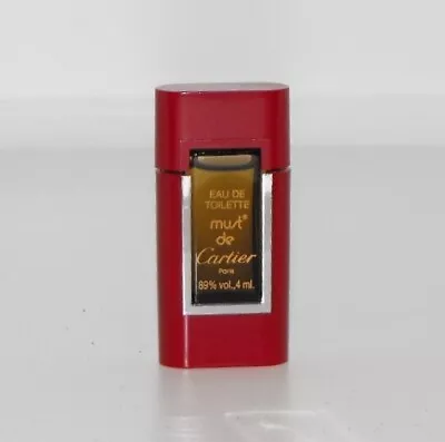 MUST DE CARTIER Mini Vintage Eau De Toilette By Cartier 0.13 Oz 4 Ml Please Read • $47