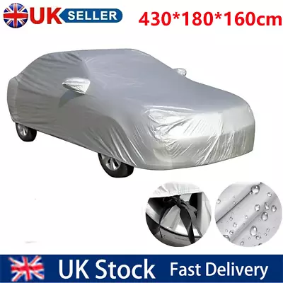 Car Full Size Medium Car Cover UV Protection Waterproof Breathable Universal M • £12.99